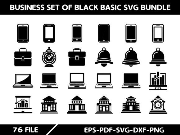 Black Basic SVG Bundle: Graphics & Illustrations