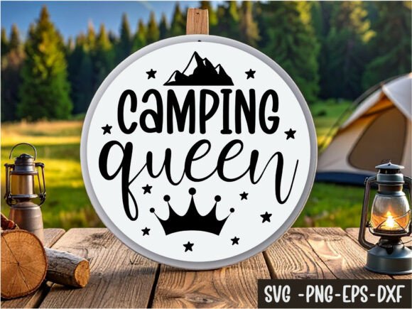 Camping Queen Graphics for Crafts