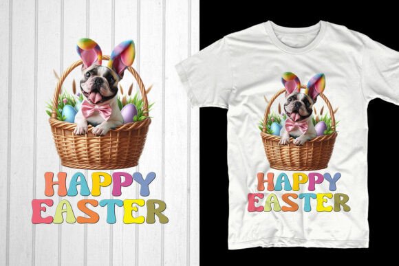 French Bulldog Easter Graphics for T-Shirt Designs