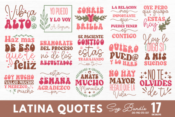 Latina SVG Bundle: Graphics for Crafts