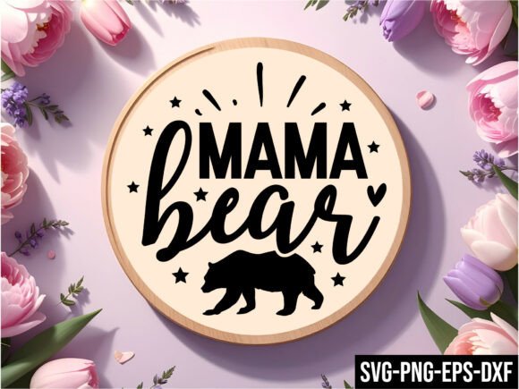 Mama Bear SVG: Graphics for Crafts & Branding