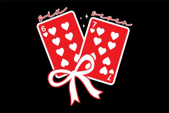 Playing Cards Valentine SVG for T-Shirt Designs