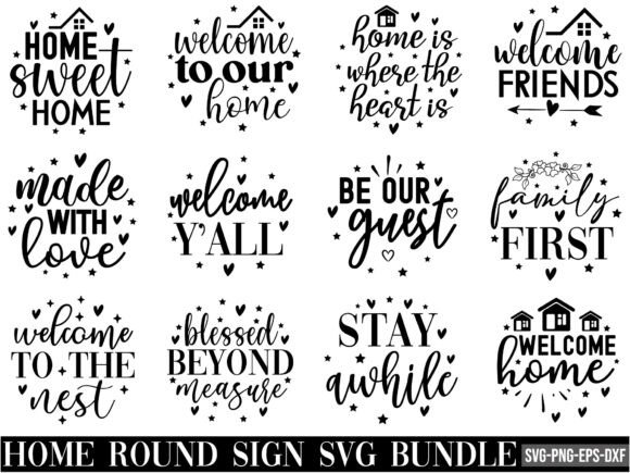 Reviewing the Home Round Sign Svg Bundle for Stitchers