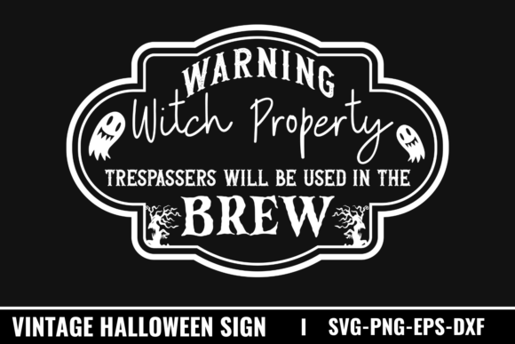 Warning Witch Graphics for Crafts
